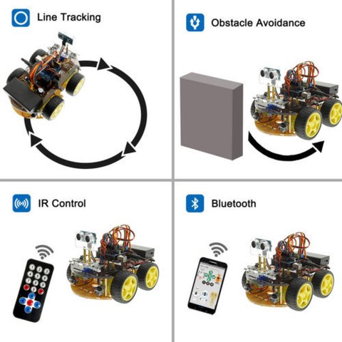 Конструктор Arduino Умная машинка с Bluetooth-управлением + руководство пользователя Превью 4