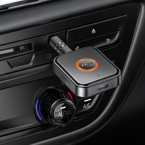 FM-трансмиттер Borofone BC55, черный, с кнопкой, USB тип-C, TRS 3.5 мм, #6941997772225 Превью 2