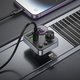 FM-трансмітер Hoco E86, чорний, з кнопкою, з дисплеєм, USB тип-C, USB тип-A, 3 порта, 48 Вт, Quick Charge, Power Delivery (PD), #6942007646956 Прев'ю 1