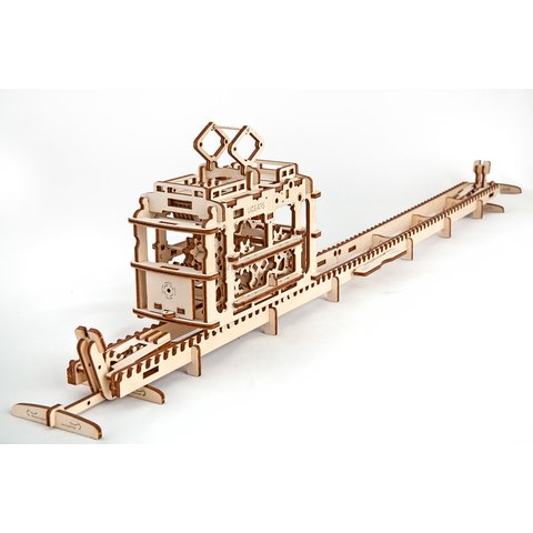 Mechanical 3D Puzzle UGEARS Tram Preview 4