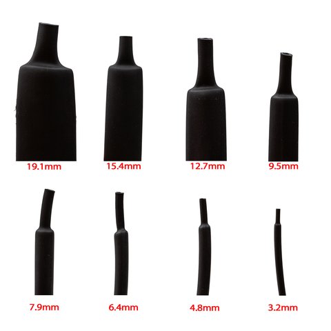 Heat Shrink Tube, (1 m, 3.2 mm, black, with glue) Preview 2