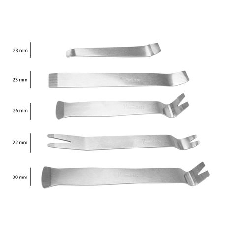 Juego de herramientas para tapicería (acero inoxidable, 5 uds.) Vista previa  2