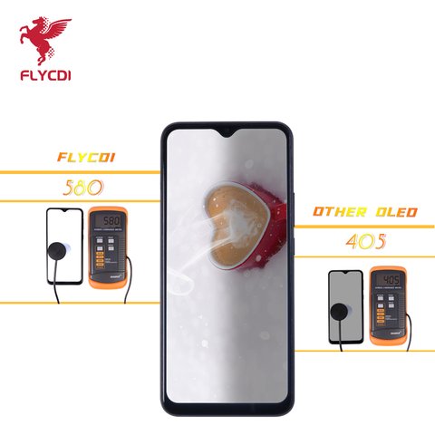 Pantalla LCD puede usarse con Samsung M215 Galaxy M21, M305 Galaxy M30, M307 Galaxy M30s, M315 Galaxy M31, negro, con marco, FLYCDI, con borde ancho, (OLED) Vista previa  2