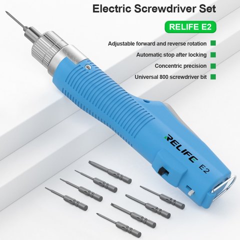 Destornillador eléctrico inalámbrico RELIFE E2, con control de rotación, Li-ion 1000mAh, 350/600/850 RPM Vista previa  1