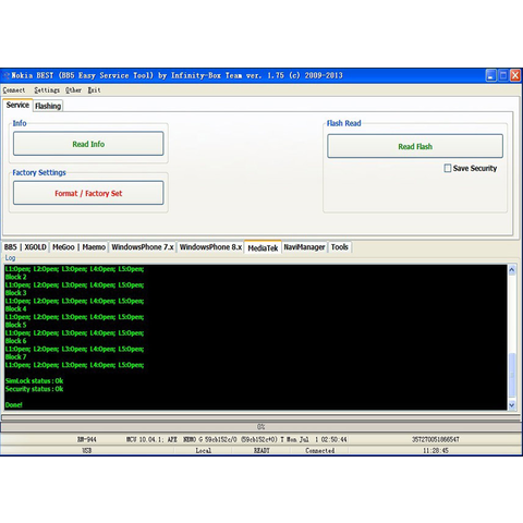 ATF/Cyclone/JAF/MXBOX HTI/UFS/Universal Box F-Bus/USB-кабель для Nokia 108 Превью 3