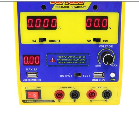 Лабораторный блок питания Mechanic DSP15D5, одноканальный, трансформаторный, до 15 В, до 5 А, комбинированные индикаторы Превью 2