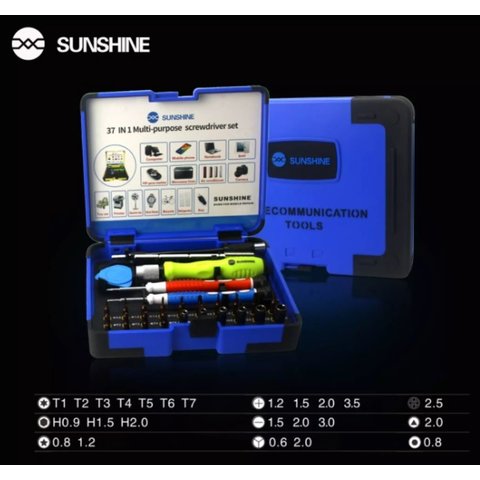Набір інструментів для ремонту мобільних пристроїв Sunshine SS-5110, 37 in 1 Прев'ю 1