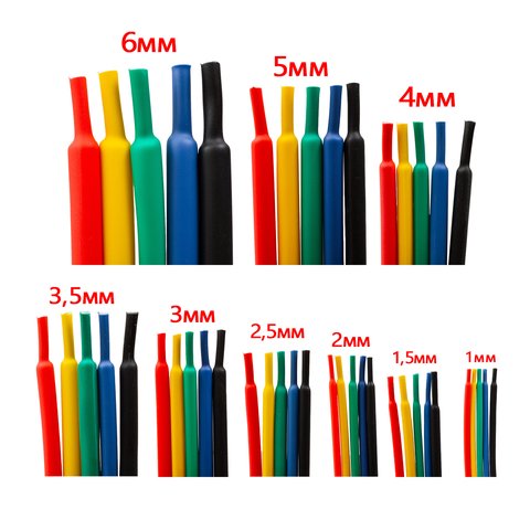 Термоусадочная трубка, 1 м, 1,0 мм, зеленая Превью 1