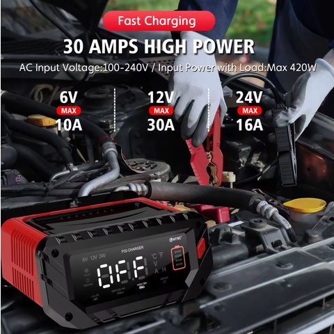 Зарядное устройство HTRC P30, 220 В, 6В/10А, 24В/16А, 12В/30А Превью 2