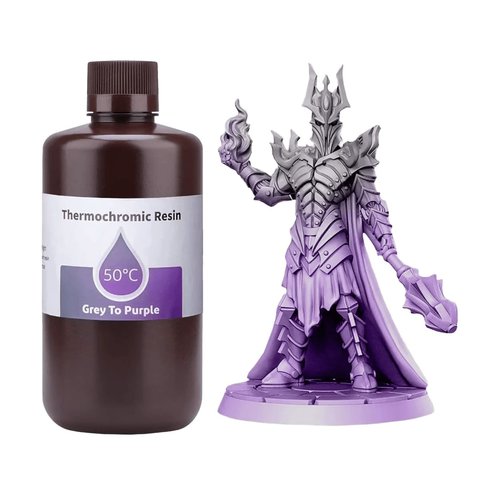 Фотополимерная смола для 3D-принтера ELEGOO Grey to Purple, 1 кг Превью 2