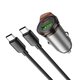 Автомобильное зарядное устройство Hoco NZ16A, черное, Power Delivery (PD), c кабелем USB тип-C к USB тип-C, 43 Вт, 2 порта, 12-24 B, #6942007644761 Превью 4