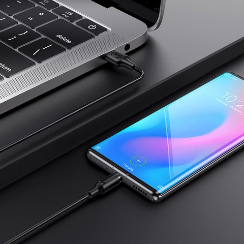 USB кабель Borofone BX41, USB тип-C, USB тип-A, 100 см, 3 A, чорний, магнітний, #6931474738462 Прев'ю 2