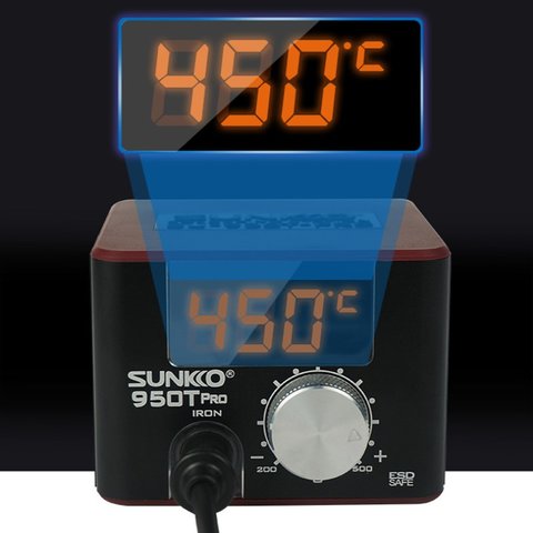 Паяльна станція SUNKKO 950T Pro, цифрова, 75 Вт, чорна Прев'ю 4